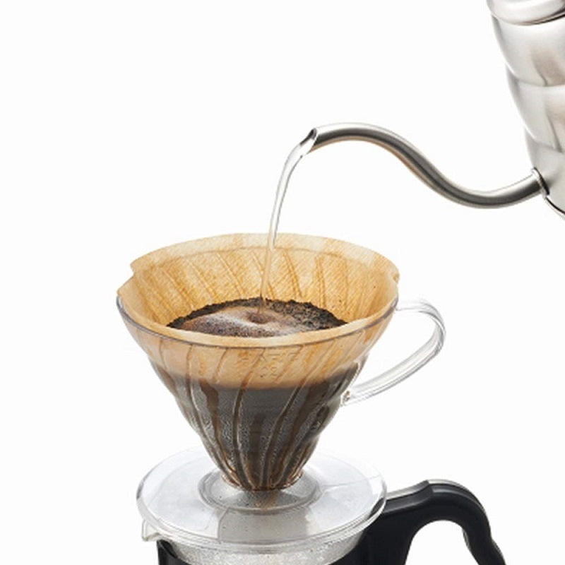 COFFEE - HOT BREW PAPER DRIP - TRANSPARENT 1-4 CUPS PLASTIC MATERIAL