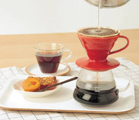 COFFEE - HOT BREW PAPER DRIP - RED 1-4 CUPS PLASTIC MATERIAL