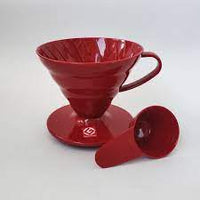 COFFEE - HOT BREW PAPER DRIP - RED 1-4 CUPS PLASTIC MATERIAL